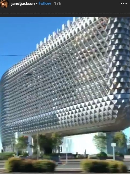 Janet Jackson shares an Instagram story of the SAHMRI (South Australian Health and Medical Research Institute.