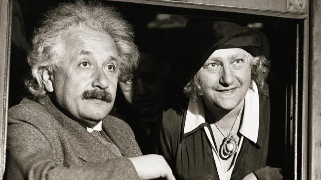 Albert Einstein and his wife Elsa travelled much of the world together. (Pic: George Rinhart)