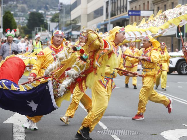 Hobart Christmas Pageant 2024. Picture: Nikki Davis-Jones