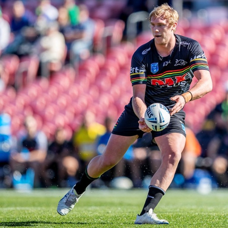 Raw boned forward Lindsay Smith may see time in the middle for Penrith in 2021. Picture: Panthers