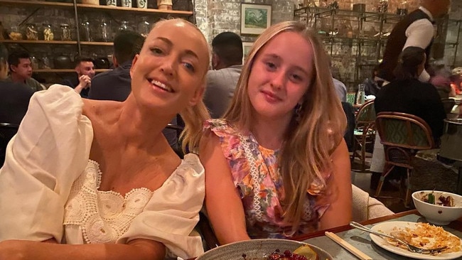 The star dines with her lookalike daughter, Kitty. Picture: Instagram