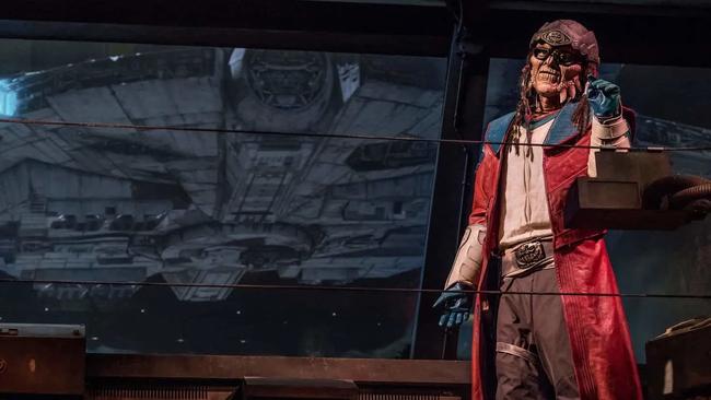 Hondo Ohnaka, one of Disney's most advanced animatronics, greets everyone at the start of the Millennium Falcon: Smugglers Run ride at Disney World’s Hollywood Studios in Orlando, Florida, USA. Picture: Supplied