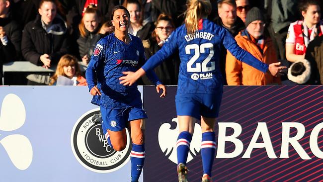 Chelsea have agreed to allow Matildas captain Sam Kerr to extend her stay in Australia for the match against China. Picture: Getty Images