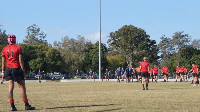 Winger Josiah Harrison-Leaunoa scored two tries and setting up one in a strong performance. Photo: Cormac Pearson