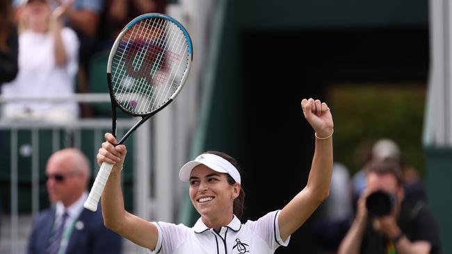 Ajla Tomljanovic produced a sensational fightback. Picture: Clive Brunskill/Getty Images