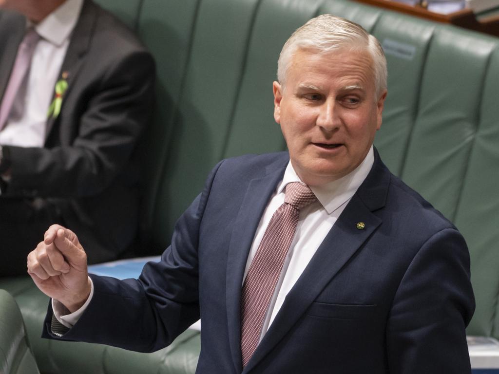 Michael McCormack has been toppled just over a year after seeing off a challenge from Mr Joyce. Picture: NCA NewsWire/Martin Ollman