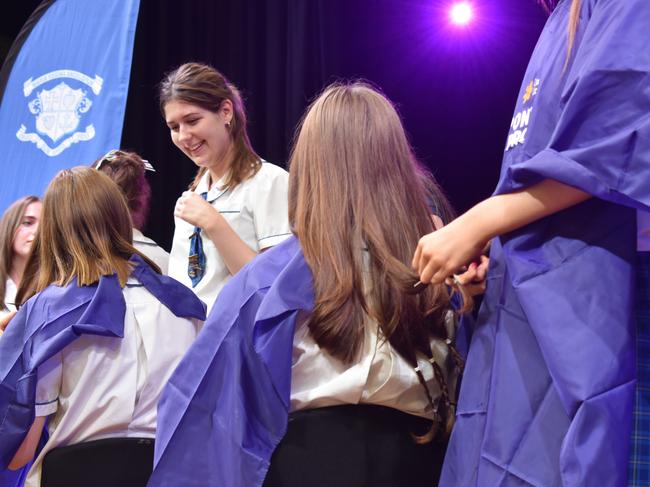 Year 12 students at Loreto College 'Rocked the Chop' for the Cancer Council's Ponytail Project.