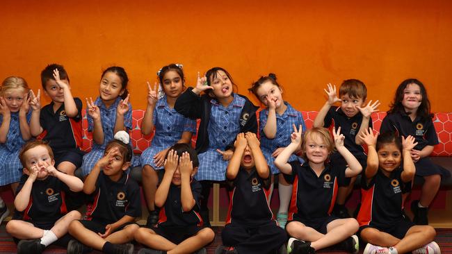 Armstrong Creek School 2025 Prep F front Hudson Brocks, Tanveer Cheema, Adhyan Gurung, Vuk Tosic, Carter Coleman, Rebecca Bhandari. Back Mahalia Czigler, Samuel Manahardt, Ribhuma Rai, Kavya Sharma, Anura Ojha, Poppy Cantone, Axel Thompson, Bonnie Howison