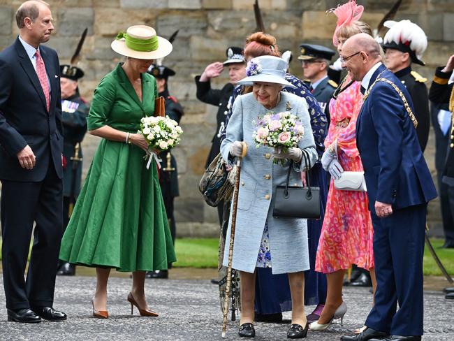 Queen Elizabeth II, Prince Edward and Sophie, Countess of Wessex are spending a Royal Week in Scotland. Picture: Getty Images