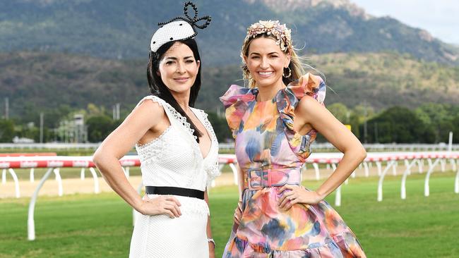 Explore Property Munro &amp; Co Ladies Day Fashions on the Field judges Annaleisa Gedoun and Danielle Rissman. Picture: Shae Beplate.