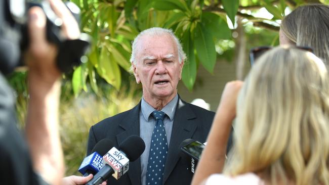 Defence lawyer Colin Greatorix speaking about Gold Coast shrink and now convicted child-sex offender Bob Montgomery. Picture: Gold Coast Bulletin.