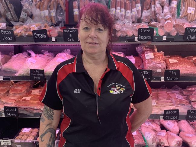 Walkerston Country Meats owner Jodie Bussey. Picture: Lillian Watkins