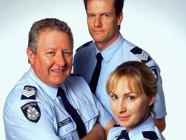 John Wood with William McInnes and Lisa McCune in Blue Heelers.