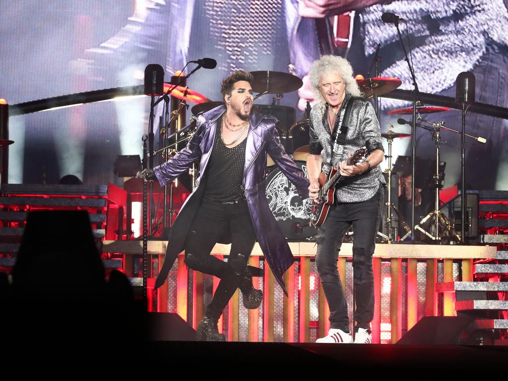 Queen perform on the Gold Coast. Photograph: Jason O'Brien