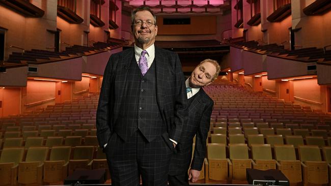 American magic performers Penn &amp; Teller in Brisbane in June 2022. Picture: Lyndon Mechielsen