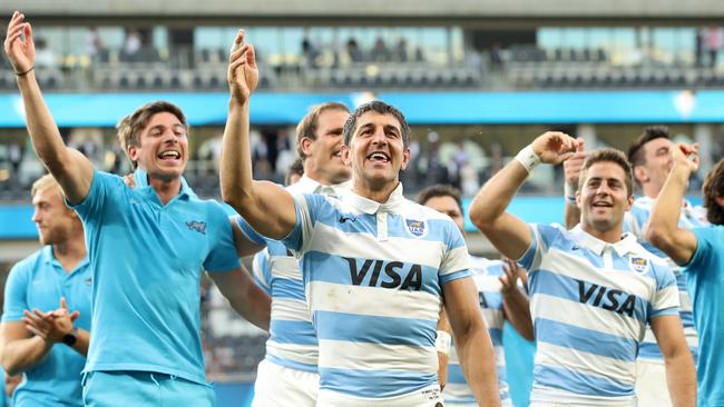 Los Pumas stunned the rugby world with their first win against the All Blacks. Picture: Getty Images