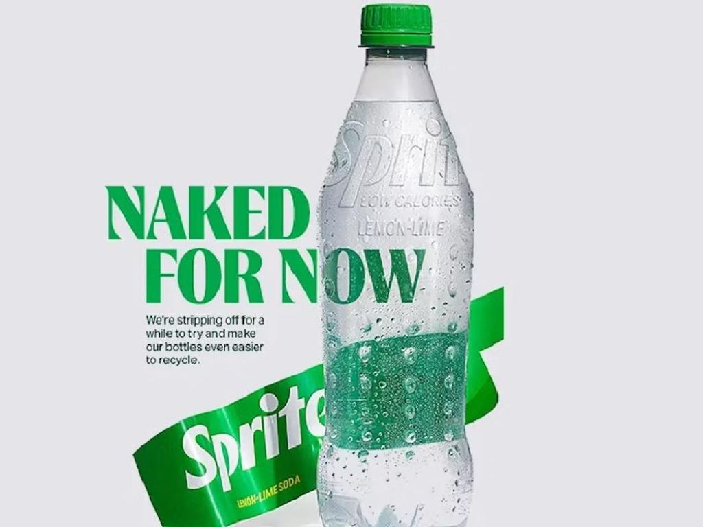 Clear Sprite bottles in the UK. Picture: Sprite