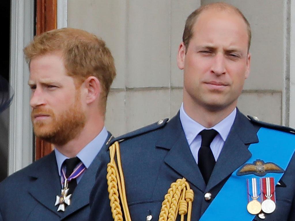 Harry and William are not seeing eye to eye. Picture: AFP