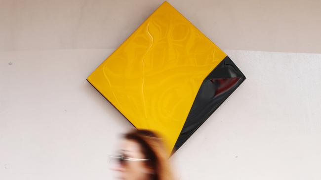 Commonwealth bank logo. Picture: Hollie Adams, The Australian