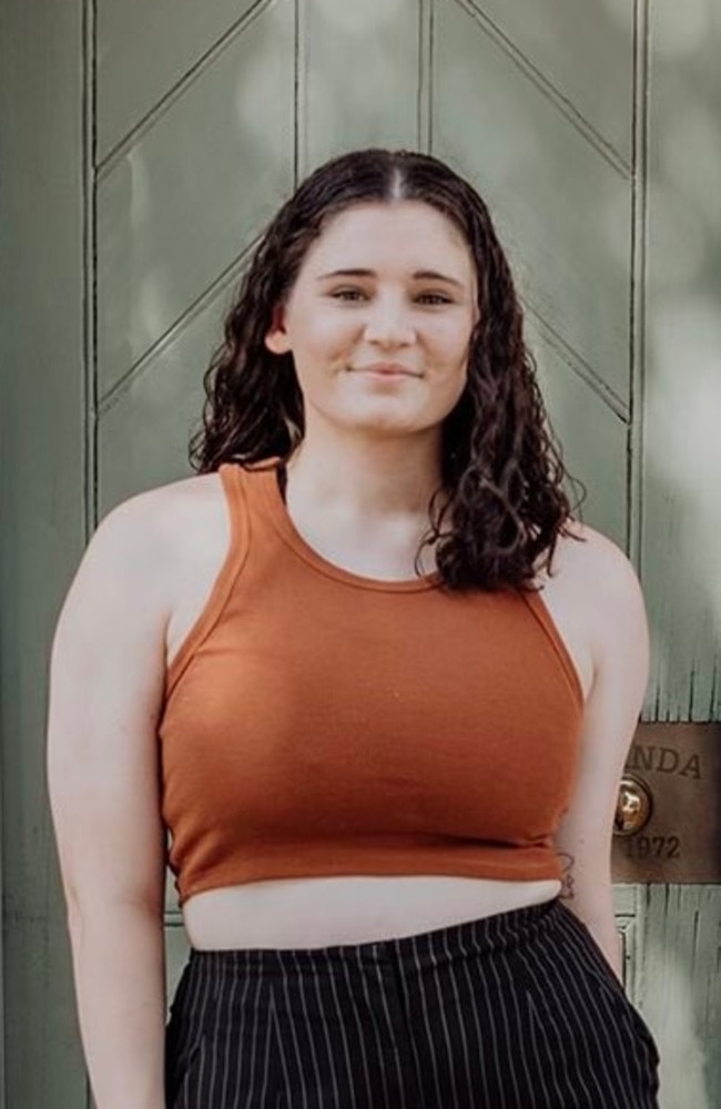 Molli Johns is 20 years old – and was diagnosed with an eating disorder in her teens. Picture: Supplied