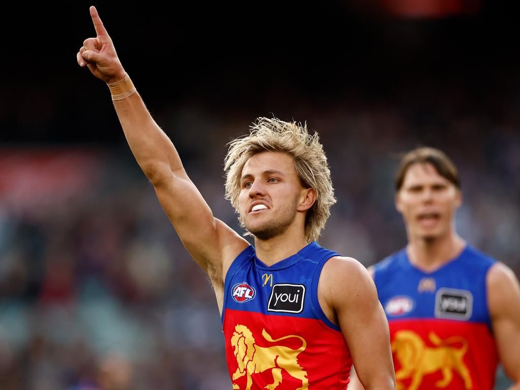 The Lions need luck to go their way to finish in the top four. Picture: Michael Willson/AFL Photos via Getty Images