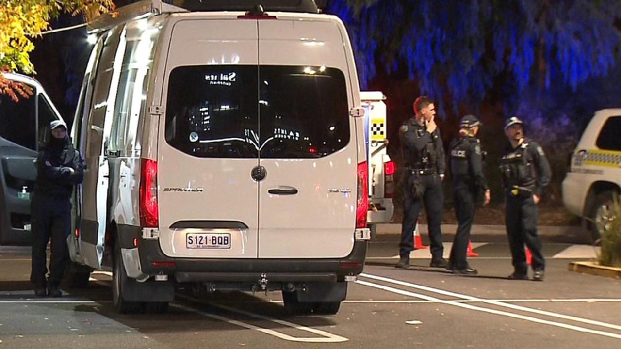 Police outside the Salisbury Plains McDonald’s. Picture: 7NEWS Adelaide