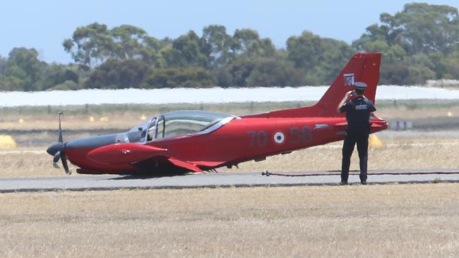 A man has reportedly died after a crash at Parafield Airport. Picture: Stephen Laffer