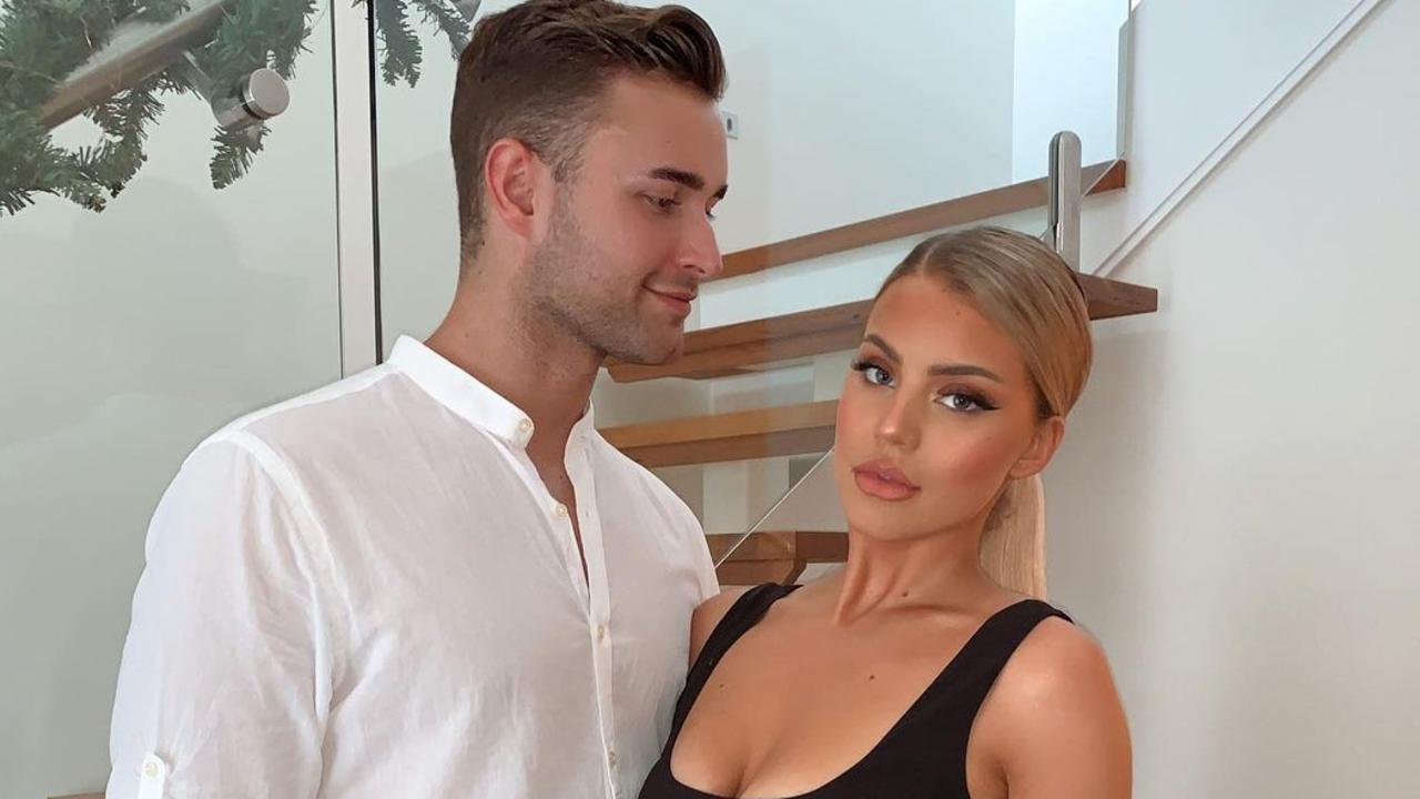 Andre Zachary Rebelo was sent a bunch of angry text messages from his former partner, influencer Grace Piscopo, on the day his mother died. Picture: Instagram