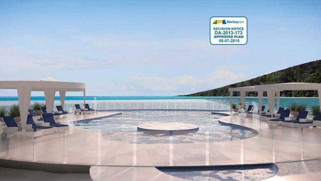 Artist's impressions of the seven star resort on Brampton Island.