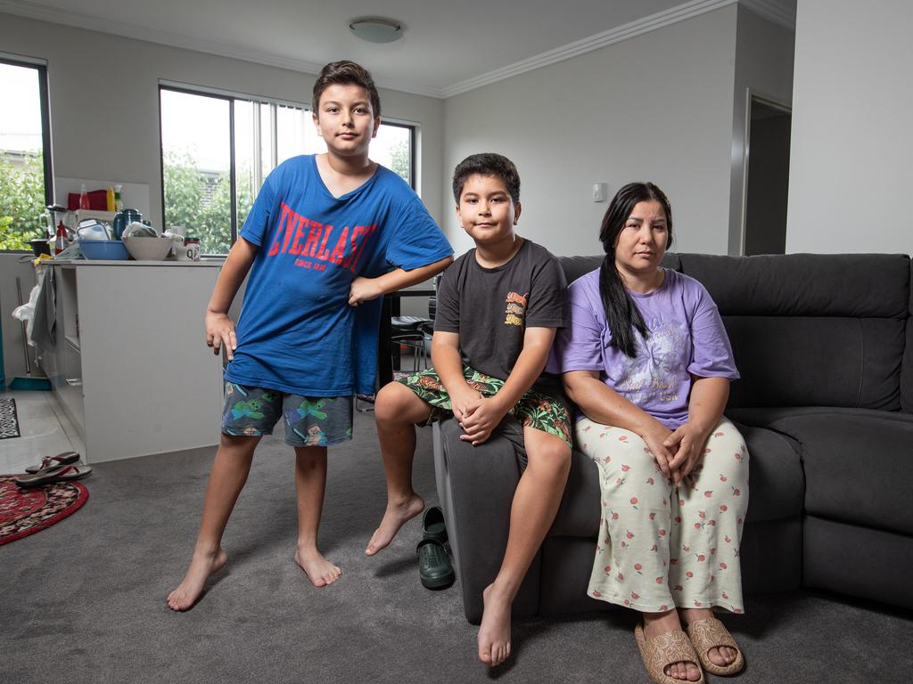 Hassinah Dadyar is a single mum whose rent is going up in May and fears she'll be unable to pay. Picture: Julian Andrews