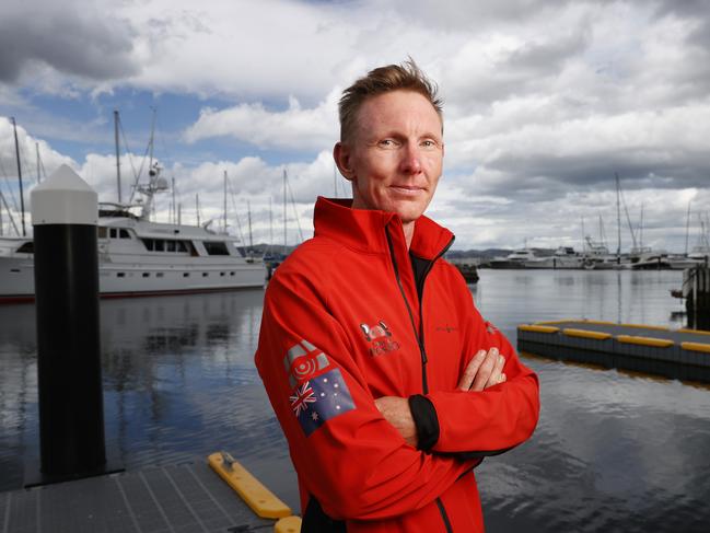 Sailor Luke Watkins now home in Hobart after being  thrown overboard from yacht  Porco Rosso during the 2024 Sydney to Hobart yacht race during rough weather.  Picture: Nikki Davis-Jones