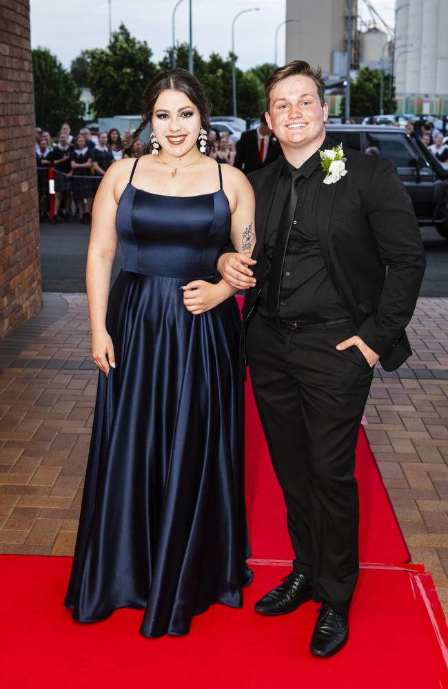 Addyson Herndon and Will Anderson at Toowoomba Grammar School formal at Rumours International, Wednesday, November 15, 2023. Picture: Kevin Farmer