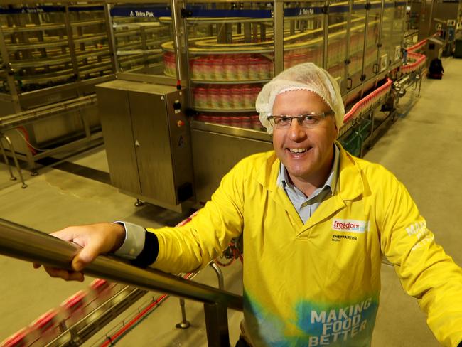 07/12/2017: Freedom Foods Group, CEO Rory McLeod, at the Shepparton Processing plant, in Victoria. Stuart McEvoy for The Australian.