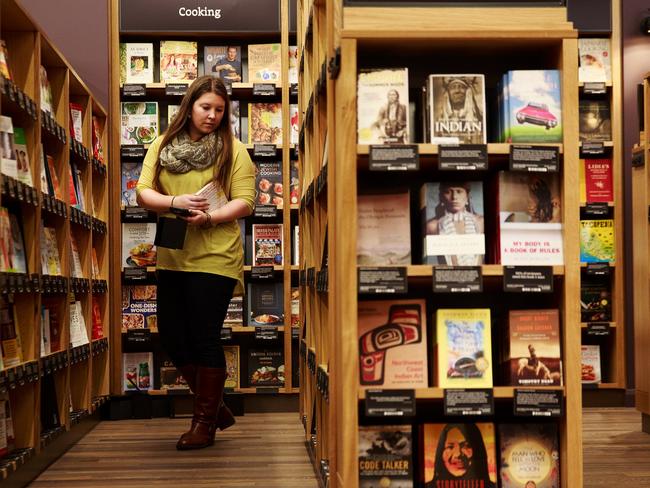 Amazon Books, the company's first brick-and-mortar store, is in Seattle's University District. Picture: Erika Schultz for <i>The Seattle Times</i>