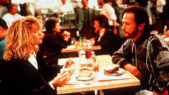 Meg Ryan and Billy Crystal in When Harry Met Sally: Her ordering style may have been particular, but her table manners in at least one scene were questionable.