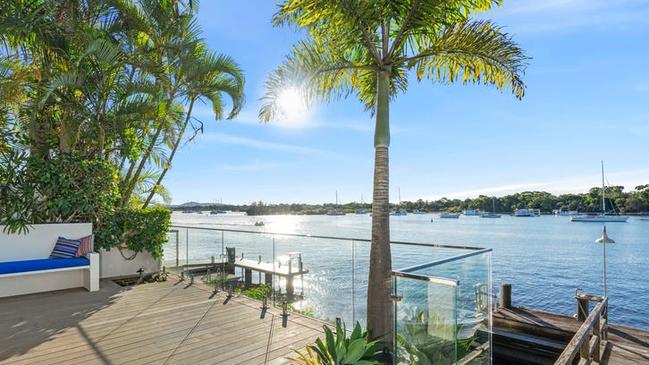 The home has a coveted position on the river. Picture: Tom Offermann Real Estate