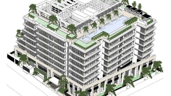 Artist's impression of the proposed unit block.