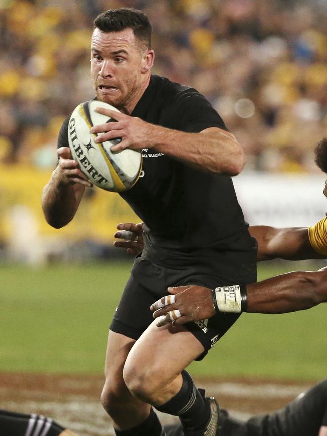 Ryan Crotty scores a try in the Bledisloe Cup opener.