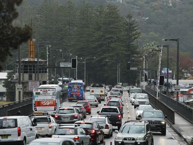 It’s hoped the tunnel would alleviate traffic on the Spit Bridge. Picture: Braden Fastier