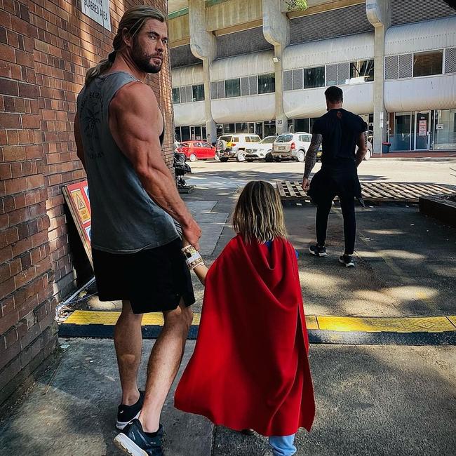 Already fit Aussie actor Chris Hemsworth seriously bulks up when he plays Thor.