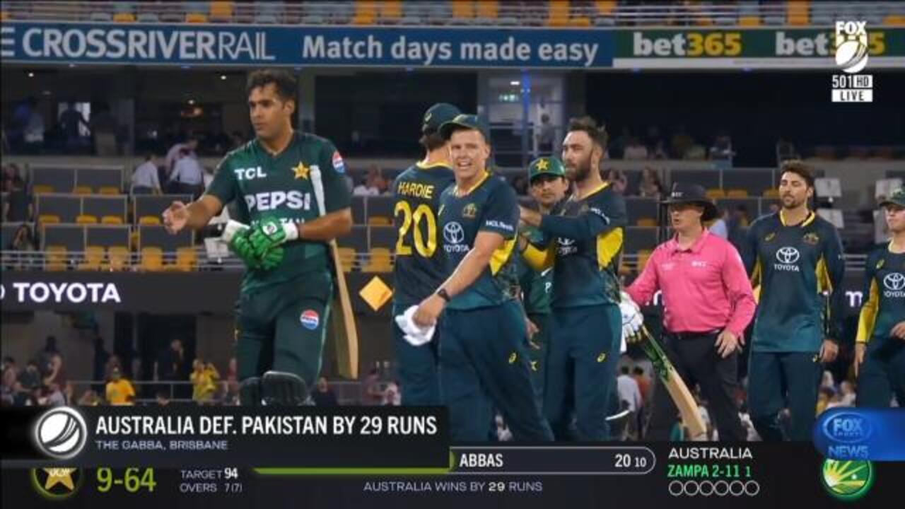 Aus smash Pakistan in 7 over thriller!