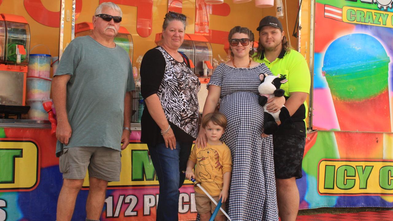 BUNDY SHOW 2021: Gavin Fryar, Deanna Fryar, Jacqueline Fryar, Nicholas Gough and William Gough enjoying the show.