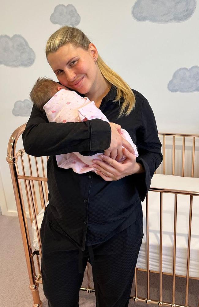 Tiff Hall gave birth to her second child with Kavalee just over two weeks ago.