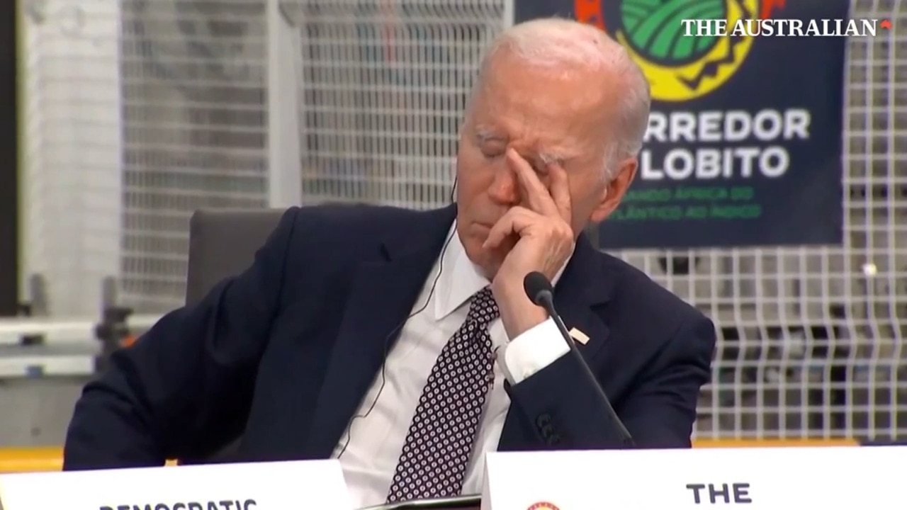 WATCH: Biden appears to fall asleep during meeting