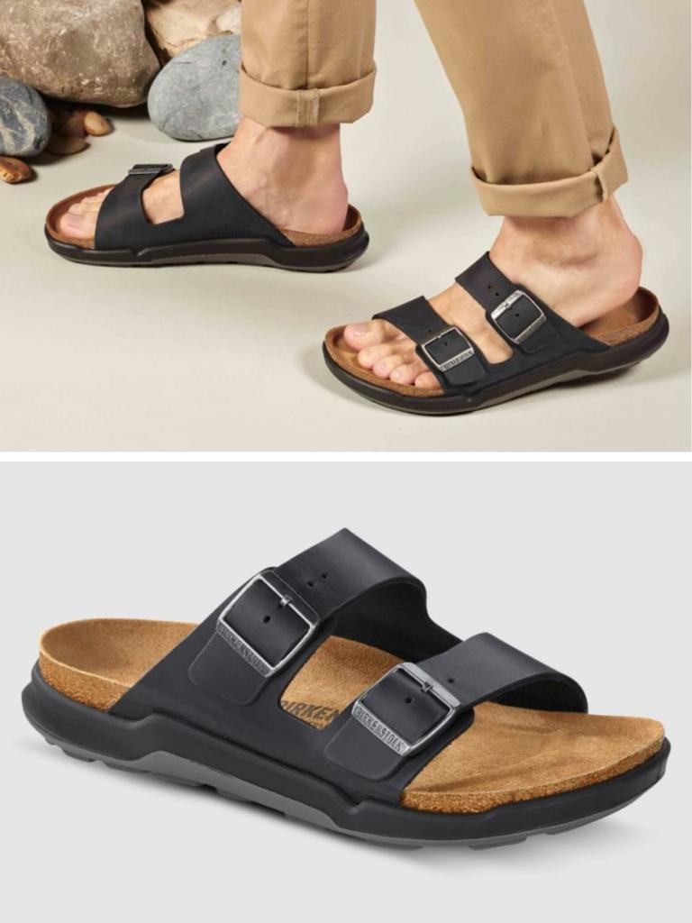 Birkenstock Arizona Waxy Leather Mens Slide. Picture: Birkenstock