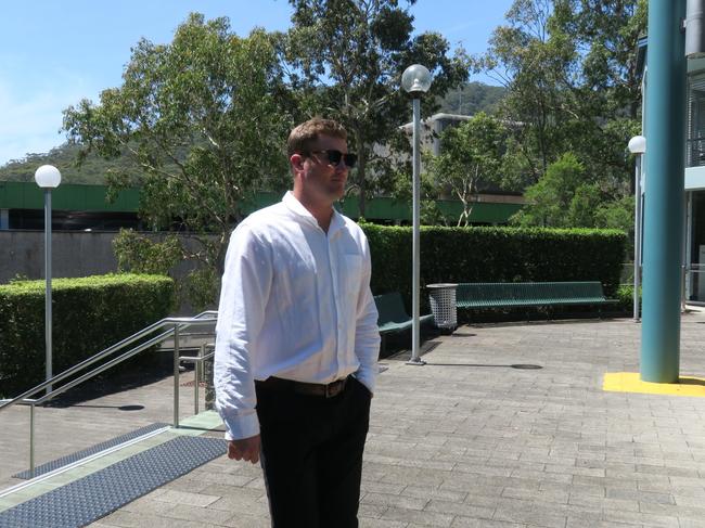 Luke Maloney arriving at Gosford Local Court at an earlier appearance. Picture: Richard Noone