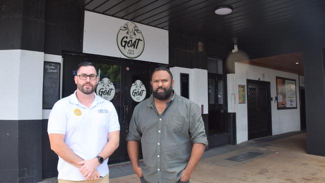 Jamie Boon and Jeremy Marou at The Goat Cafe and Bar.