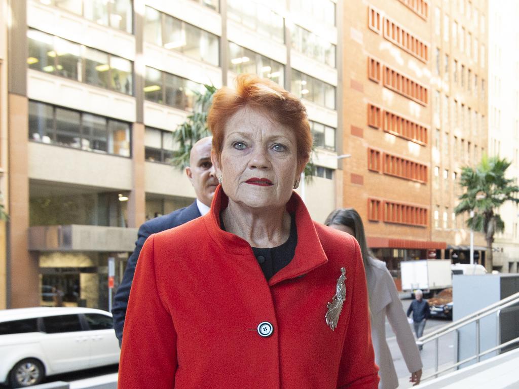 Pauline Hanson is being sued in the Federal Court for defamation. Picture: NewsWire / Monique Harmer