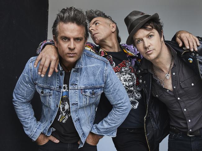 The Living End are an Australian punk rock band from Melbourne, formed by Chris Cheney, Scott Owen and Andy Strachan. Photo by Cybele Malinowski