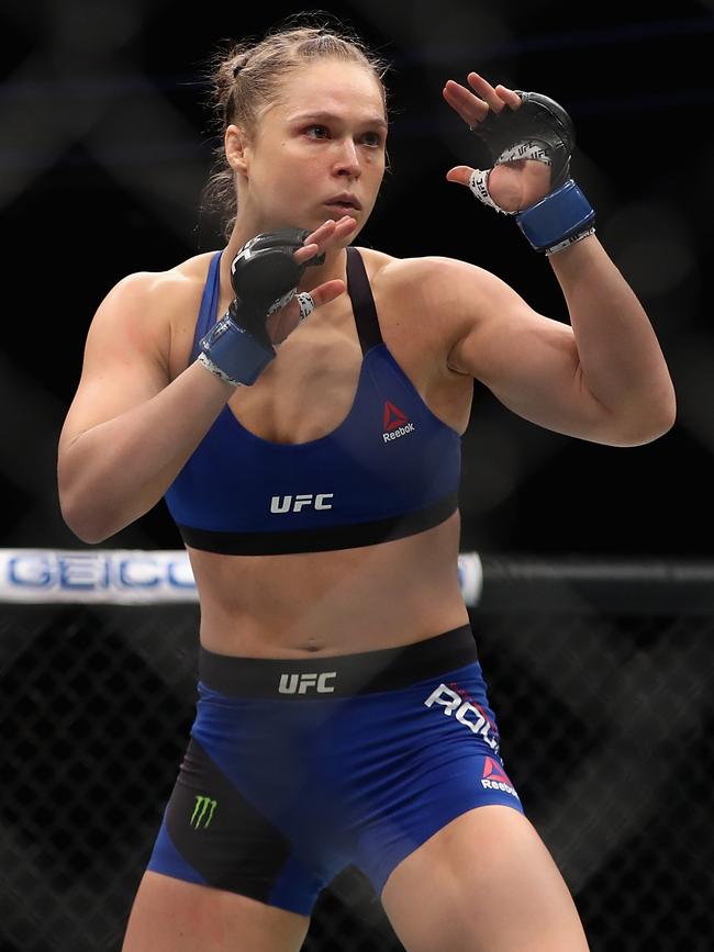 Ronda Rousey is the best known female fighter in UFC history. (Photo by Christian Petersen/Getty Images)